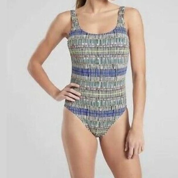 Athleta Prismatic Surge Short One-Piece Swimwear S - Picture 3 of 10